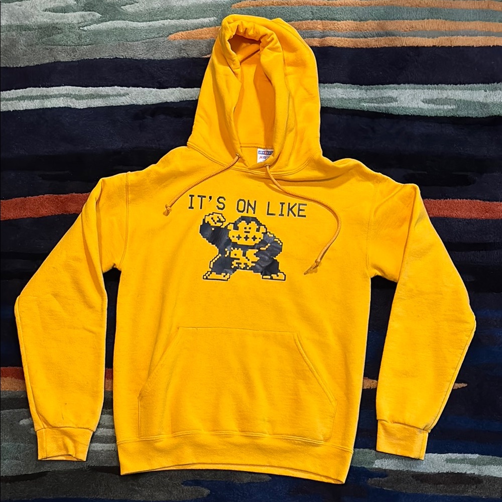 Yellow Graphic Hoodie